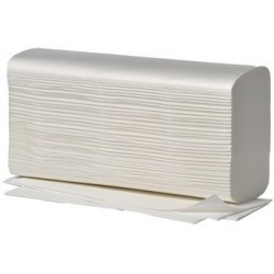 Fripa papier essuie-mains, pli en w, 2 couches, extra blanc