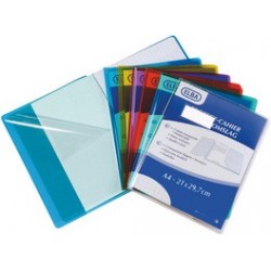 Elba protège-cahier format a4, en pvc 0,22 mm, incolore