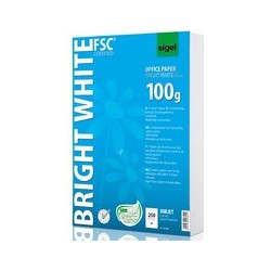 Sigel papier jet d'encre "bright white", format a4, 100 g/m2