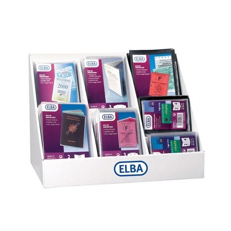 Elba etuis de protection, pvc, 93 pièces en présentoir