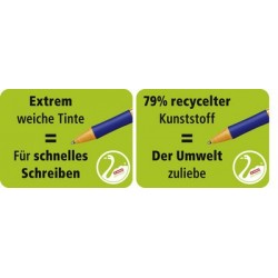 Stabilo druckkugelschreiber pointball, blau