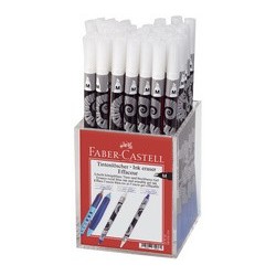 Faber-castell tintenlöscher, fein, f-rundspitze, im köcher