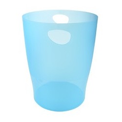 Exacompta corbeille à papier ecobin, 15 litres, turquoise
