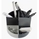 Exacompta pot à crayons "the quarter", noir/gris