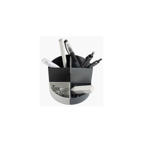 Exacompta pot à crayons "the quarter", noir/gris