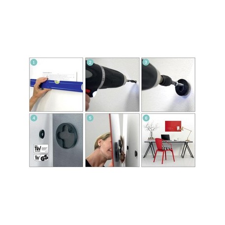 Sigel kit de rechange fixation murale artverum m, noir