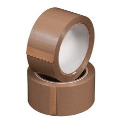 Happel ruban adhésif d'emballage, pvc, 50 mm x 66 m, marron (LOT DE 6)