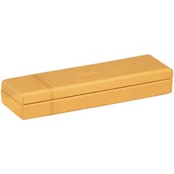 Rhodia plumier, en simili cuir, chocolat
