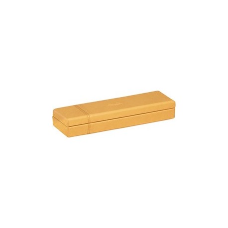 Rhodia plumier, en simili cuir, lie de vin
