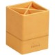 Rhodia pot à crayons, en similicuir, taupe