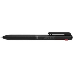 Pentel stylo à bille rétractable multicolore calme-3, noir