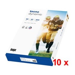 Tecno papier multifonction dynamic, a4, 80 g/m2, blanc (LOT DE 10)