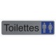 Exacompta plaque de signalisation "toilettes handicapés"
