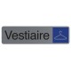 Exacompta plaque de signalisation "vestiaire"