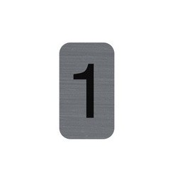 Exacompta plaque de signalisation chiffres "1", 25 x 44 mm