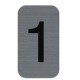 Exacompta plaque de signalisation chiffres "5", 25 x 44 mm