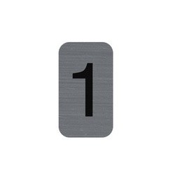 Exacompta plaque de signalisation chiffres "6", 25 x 44 mm