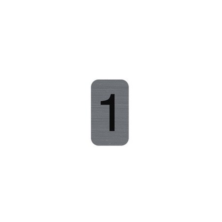 Exacompta plaque de signalisation chiffres "8", 25 x 44 mm