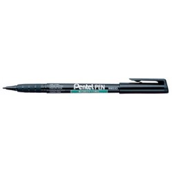 Pentel marqueur permanent green-label nms50, bleu
