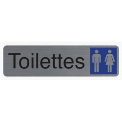 Exacompta plaque de signalisation "toilettes dame/homme"
