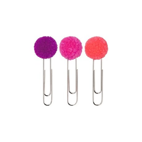 Knorr prandell set de trombones à pompon "fluo", assorti