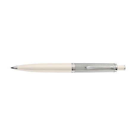 Pelikan stylo bille rétractable "souverän 405", argent-blanc