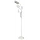 Kleiber lampe led sur pied avec pince & loupe, blanc