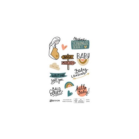 Avery zweckform zdesign sticker creatve "bébé"