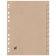 Oxford intercalaires carton touareg, uni, a4, 12 pièces