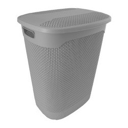 Keeeper panier à linge "thore" avec couvercle, 60 l, gris