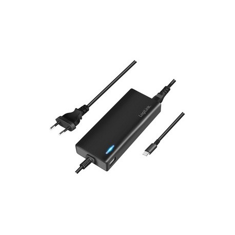 Logilink adaptateur de charge de bureau usb-c, 2 ports, 77 w