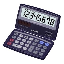 Casio calculatrice de poche sl-100 ver,alimentation solaire/