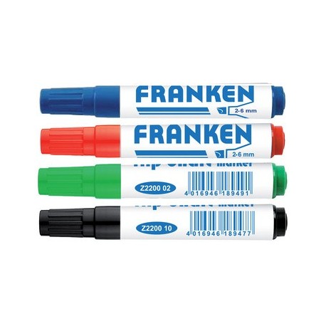 Franken flipchart marker, strichstärke: 2-6 mm, schwarz