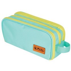 Herlitz trousse à deux compartiments université, bleu/orange