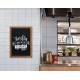 Europel ardoise avec cadre en bois, 600 x 840 mm, noir