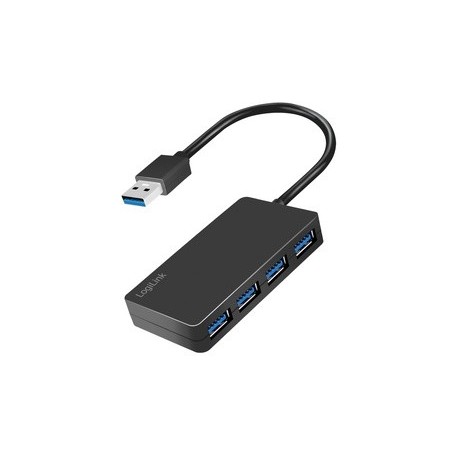 Logilink hub usb 3.2 gen1 4 ports, noir