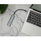 Digitus hub usb-c, 4 ports, 4x usb c 3.1 gen 1, gris foncé