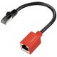 Logilink adaptateur de protection pour connecteur rj45, 6a