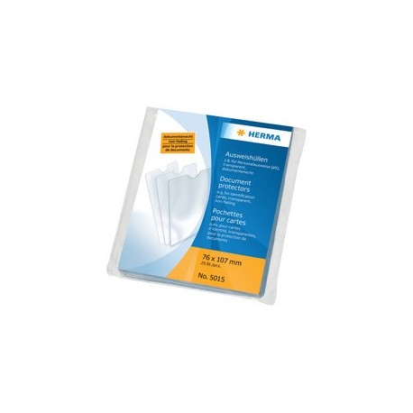 Herma étui de poche, pp, 1 poche, 0,14 mm, transparent (LOT DE 25)