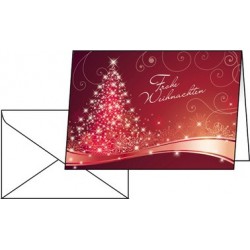 Sigel carte de noël "christmas swing", a6 (a5)