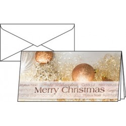Sigel carte de noël "christmas glitter", format dl (2/3 a4)