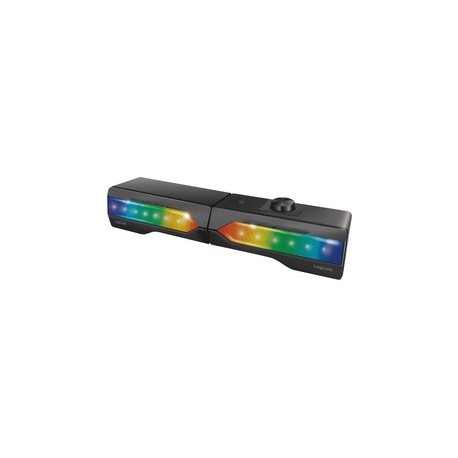Logilink barre de son mobile avec lumière de fête, noir