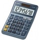 Casio calculatrice de bureau ms-88em, 8 chiffres, argent