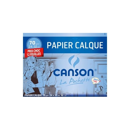 Canson papier calque, satin, 240 x 320 mm, prix choc