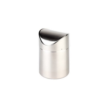 Aps poubelle de table, en acier inoxydable, poli mat