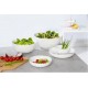Snap by r & l assiette à salade "4every day", blanc (LOT DE 6)