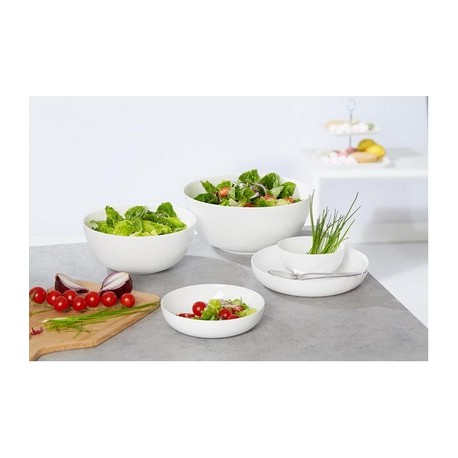 Snap by r & l assiette à salade "4every day", blanc (LOT DE 6)