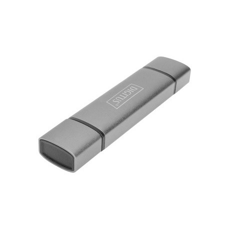 Digitus hub à double lecteur de carte usb-c / usb3.0, otg