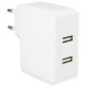 Logilink chargeur usb, 2 x usb femelle, connecteur euro