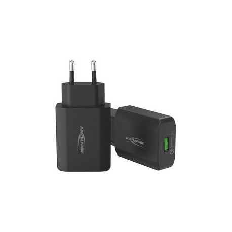 Ansmann chargeur secteur usb home charger 130q, noir